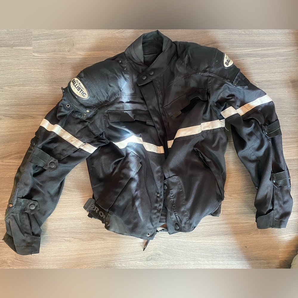 Joe Rocket Motorcycle Jacket with Battle Scars *Read Discription *